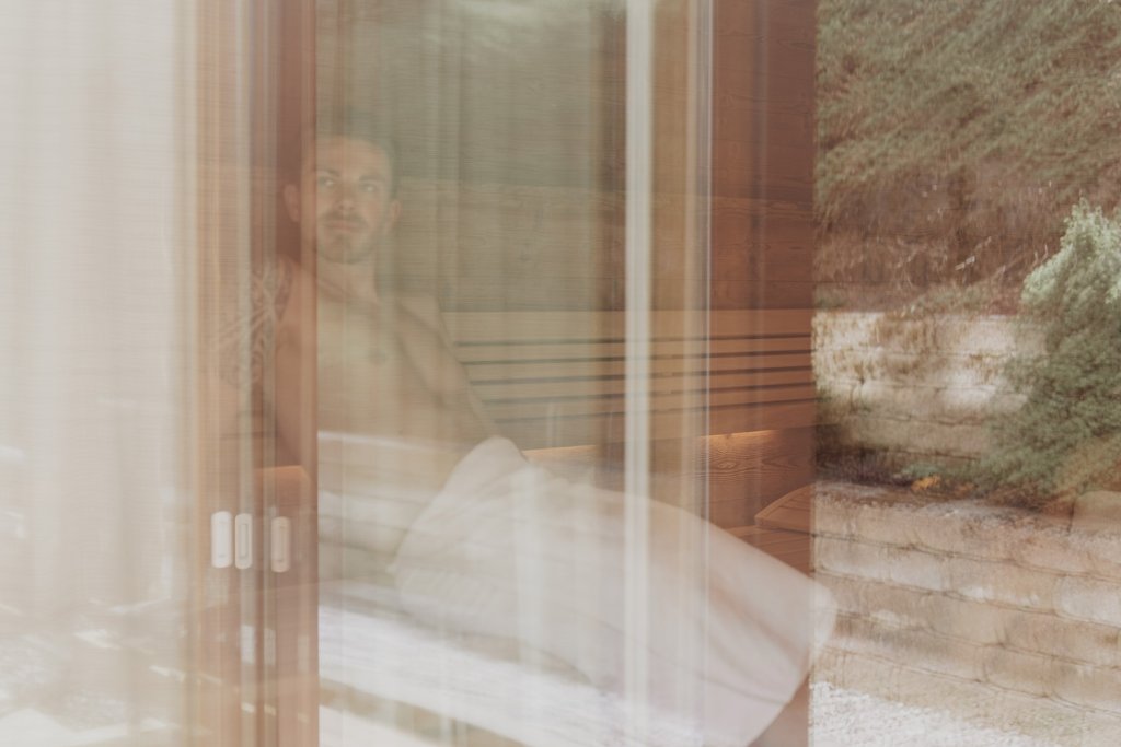 Sauna im Wellnessbereich